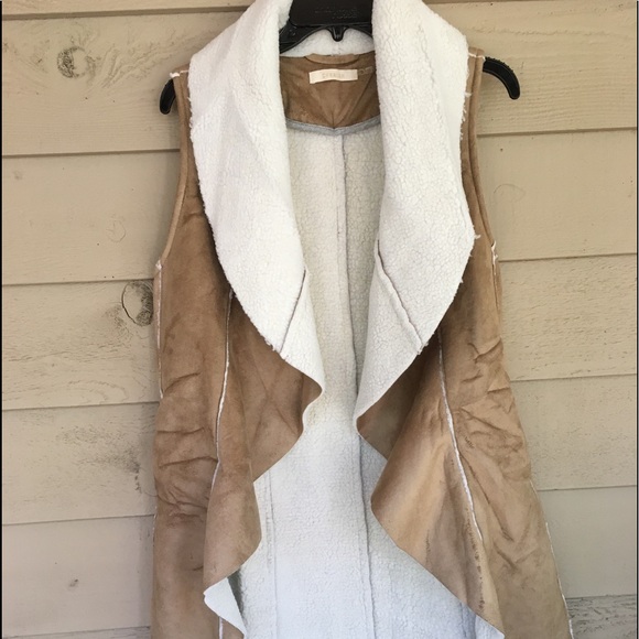 Faux Suede Fall Vest - Picture 2 of 3